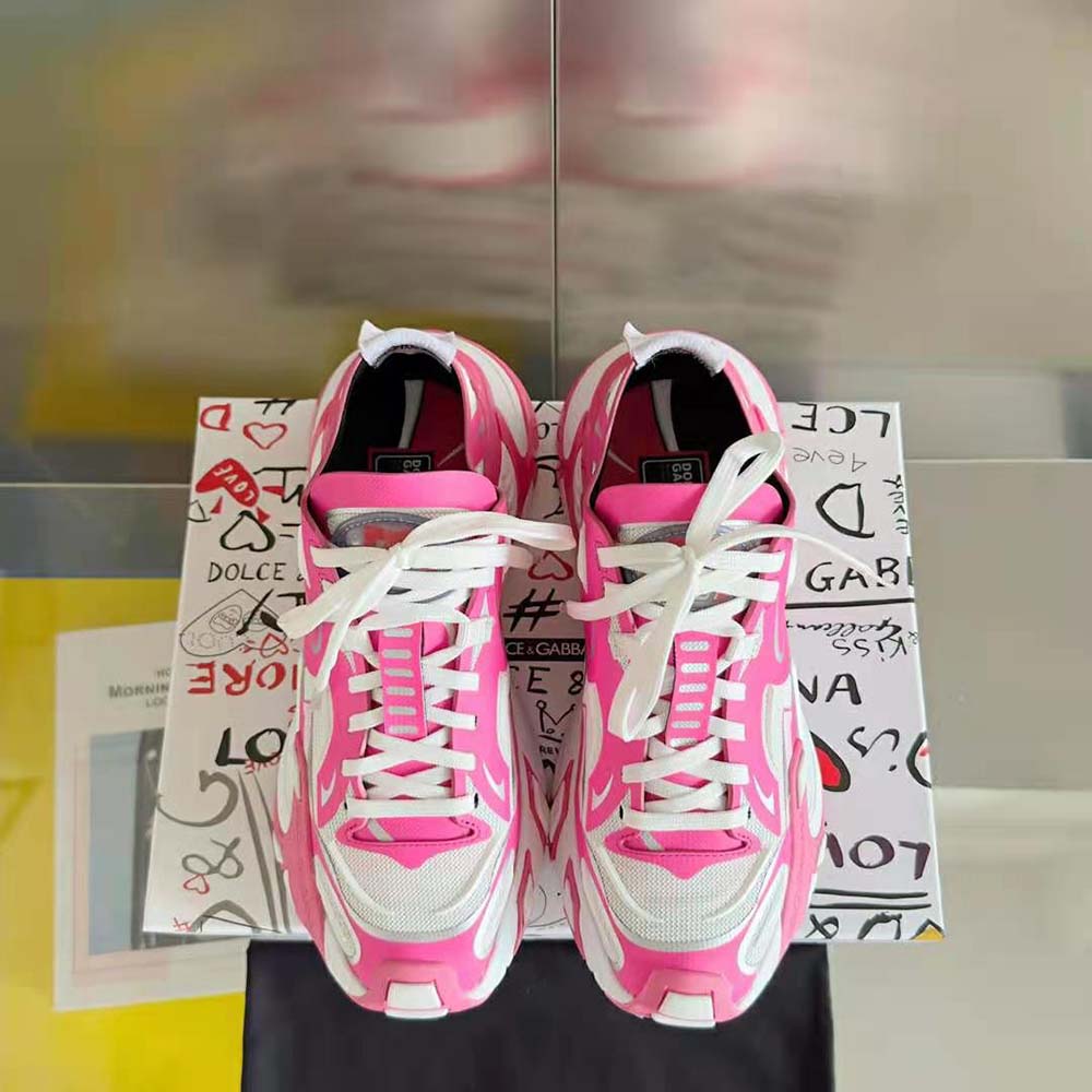 Dolce Gabbana D&G Women Technical Fabric Fast Sneakers-Pink - image 5