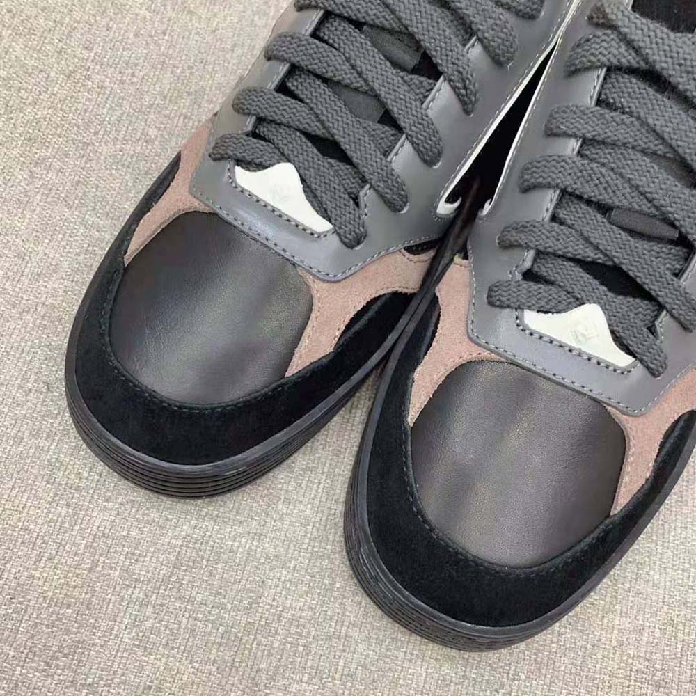 Fendi Men Step Black Leather Low-tops - image 6