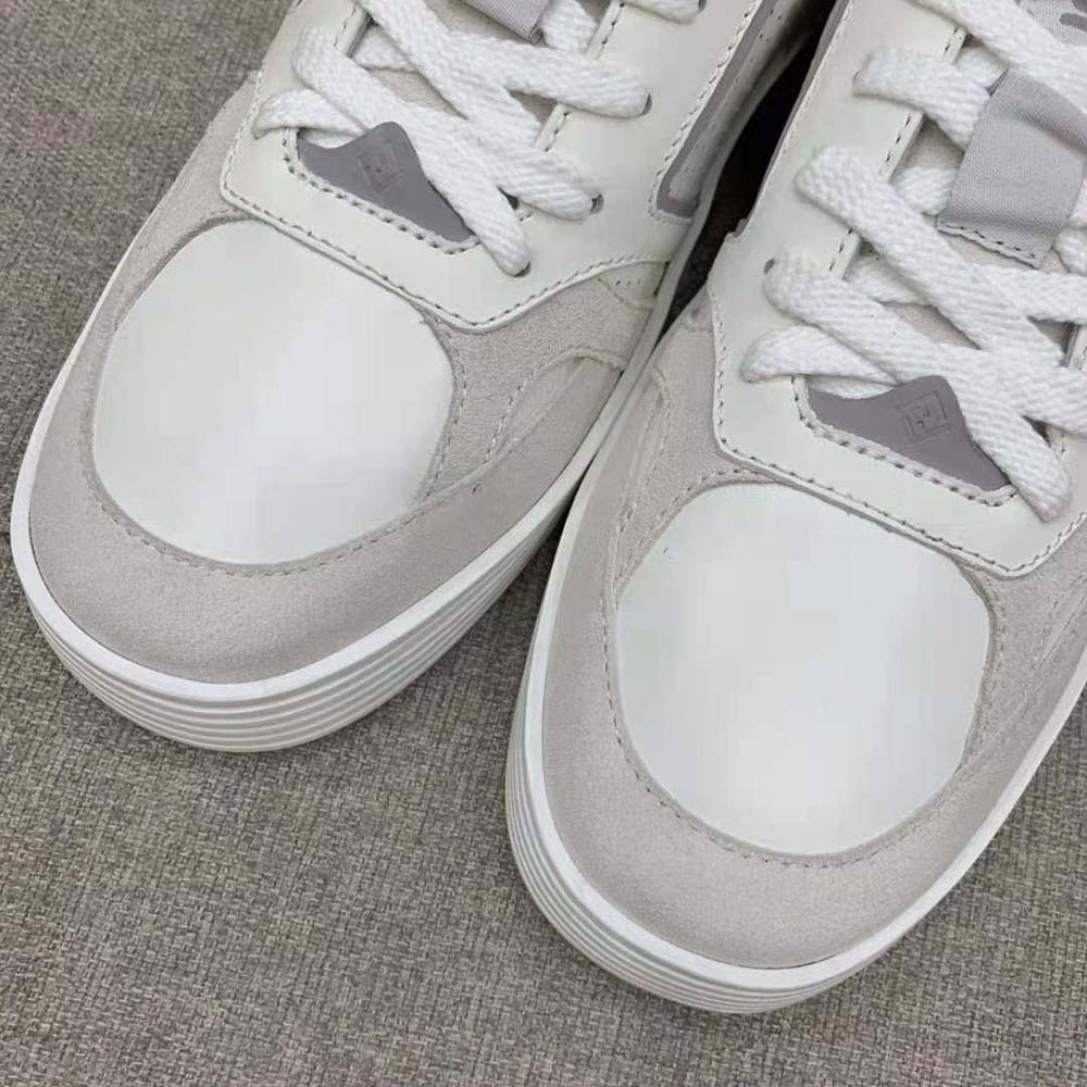 Fendi Men Step White Leather Low-tops - image 6