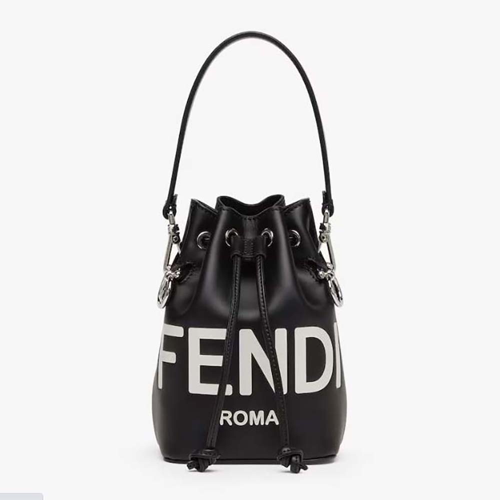 Fendi Women Mon Tresor Black Leather Mini-bag