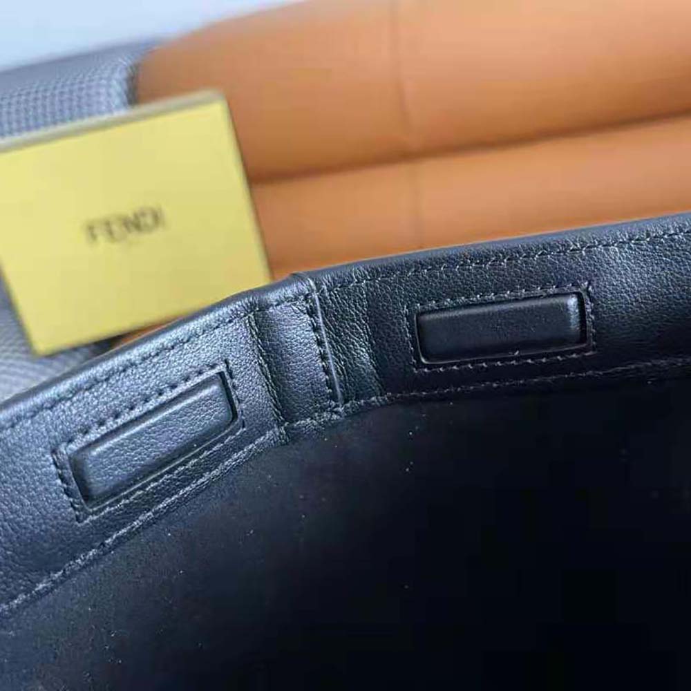 Fendi Women Origami Medium Black Leather Bag That Can be Transformed - image 7