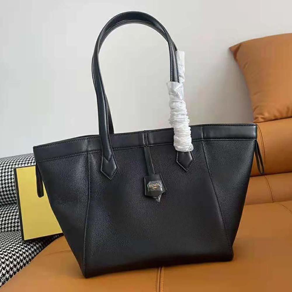 Fendi Women Origami Medium Black Leather Bag That Can be Transformed - image 5