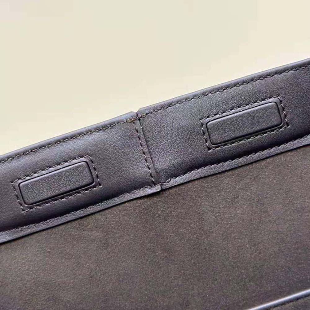 Fendi Women Origami Medium Brown FF Jacquard Fabric Bag That Can be Transformed - image 7