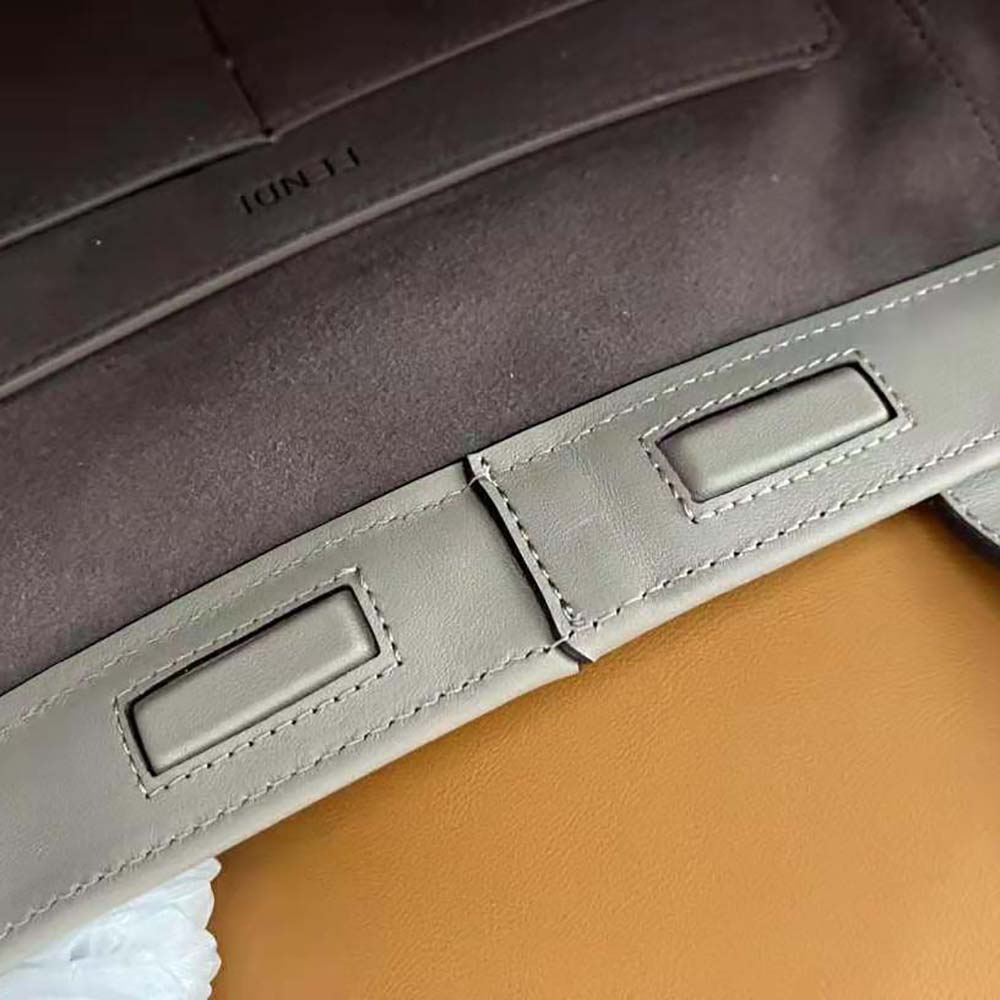 Fendi Women Origami Medium Dove Gray Leather Bag That Can be Transformed - image 6