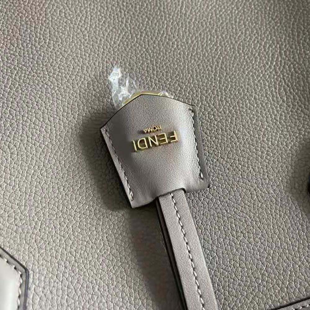 Fendi Women Origami Medium Dove Gray Leather Bag That Can be Transformed - image 8