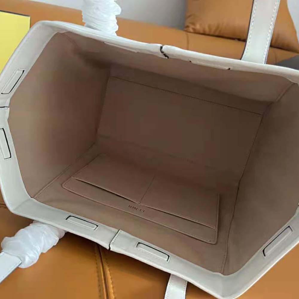 Fendi Women Origami Medium White Leather Bag That Can be Transformed - image 10
