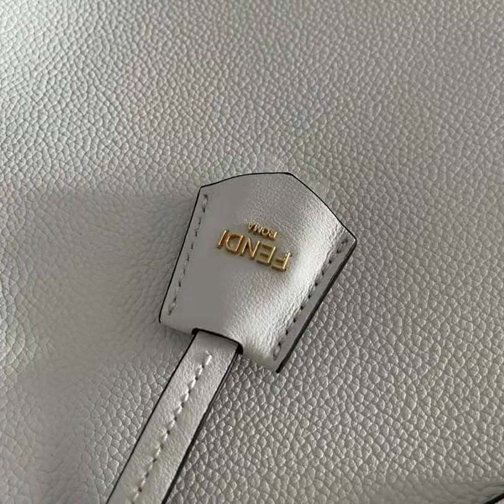 Fendi Women Origami Medium White Leather Bag That Can be Transformed - image 7