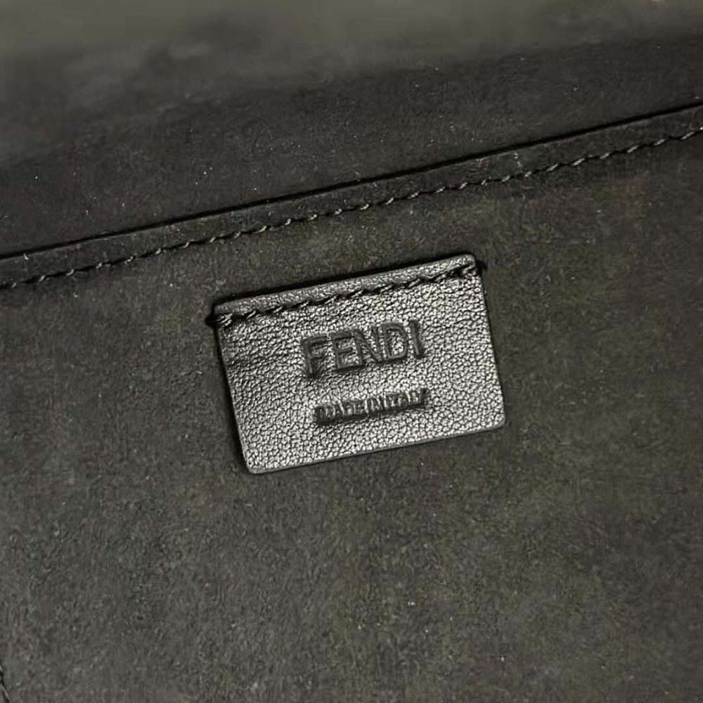 Fendi Women Origami Mini Brown FF Jacquard Fabric Mini Bag That Can be Transformed - image 10