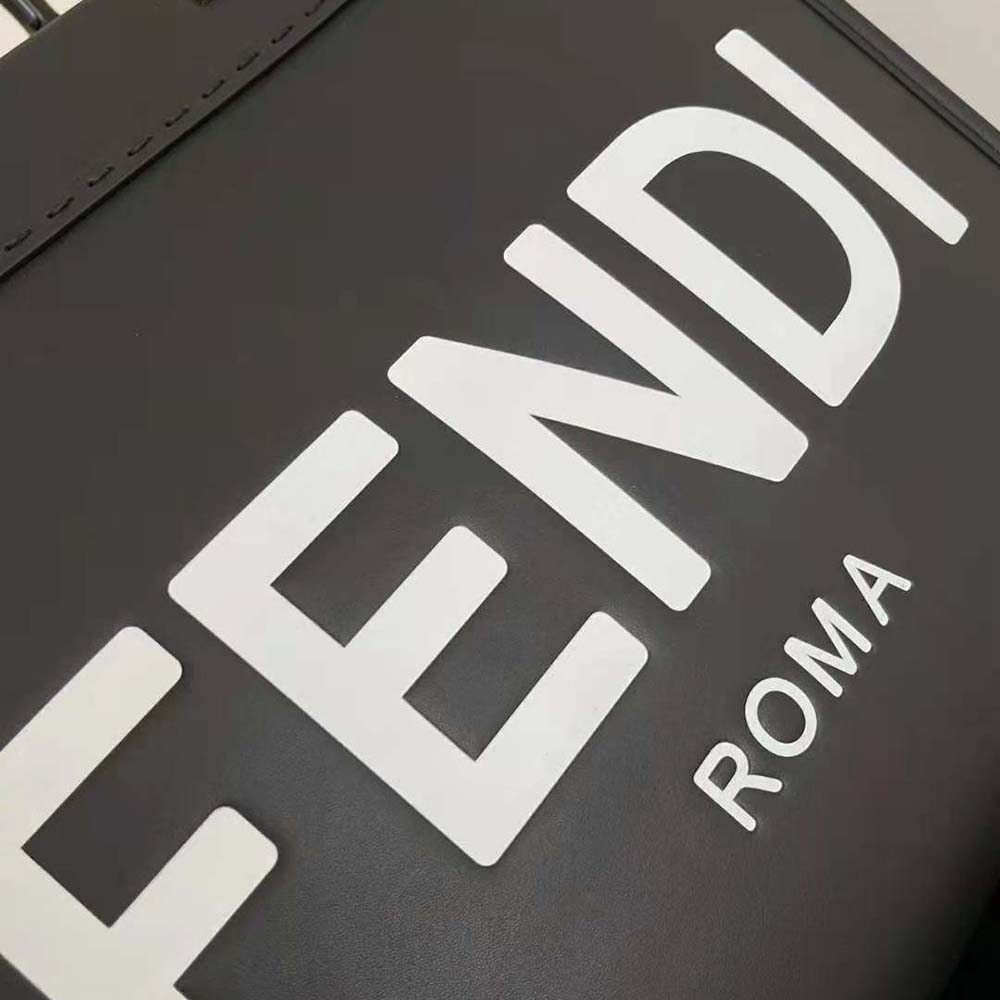 Fendi Women Sunshine Medium Black Leather Shopper - image 7