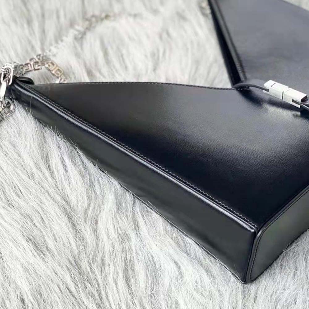 Givenchy Women Small Cut Out Bag in Box Leather with Chain-Black - image 5