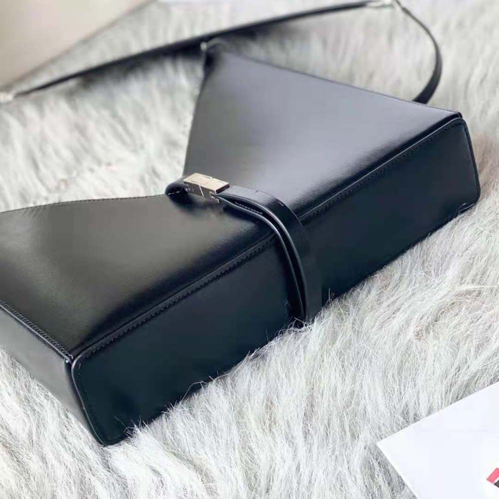 Givenchy Women Small Cut Out Bag in Box Leather with Chain-Black - image 4