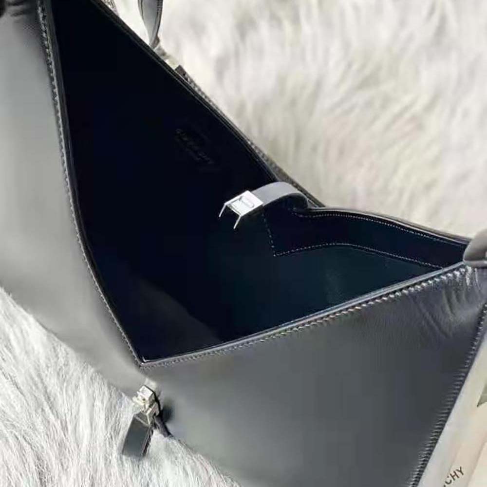 Givenchy Women Small Cut Out Bag in Box Leather with Chain-Black - image 8