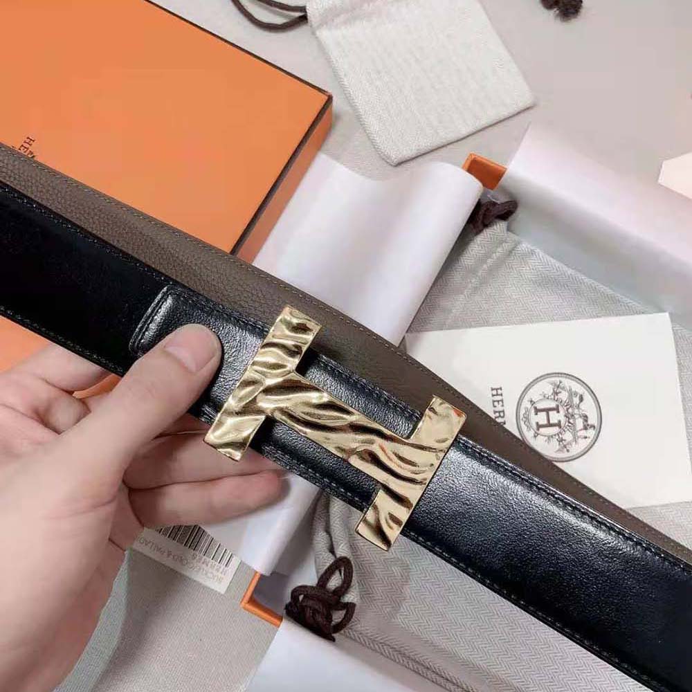 Hermes Men Guizz H2o Belt Buckle & Reversible Leather Strap 38 mm - image 7