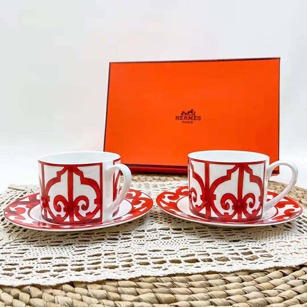 Hermes Unisex Balcon Du Guadalquivir Tea Cup and Saucer - image 4