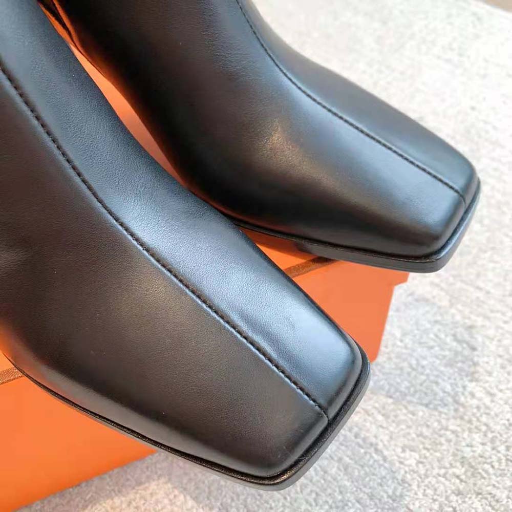 Hermes Women Gill 75 Ankle Boot-Black - image 9