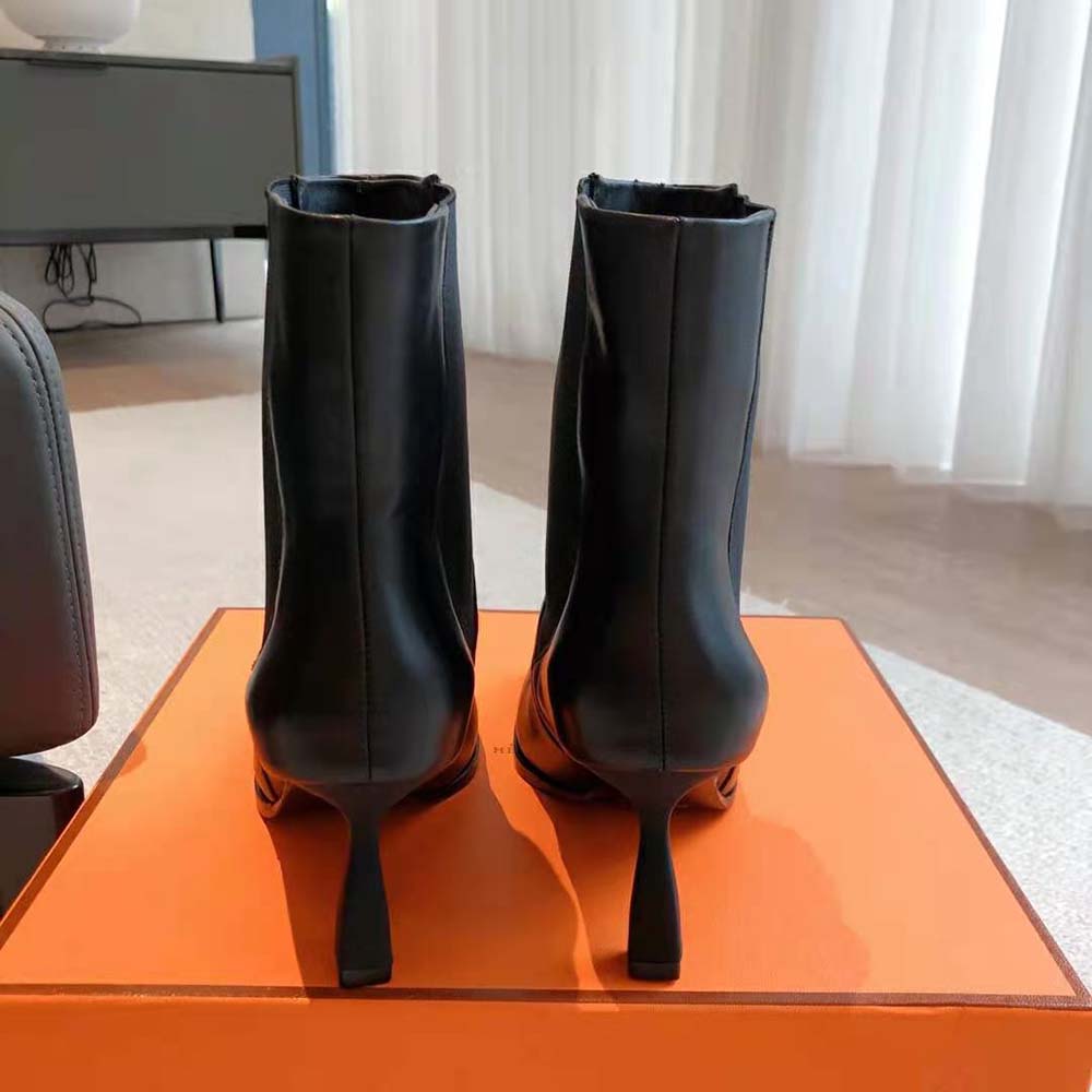 Hermes Women Gill 75 Ankle Boot-Black - image 7
