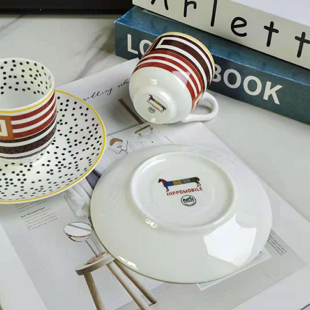 Hermes Unisex Hippomobile Coffee Cup and Saucer n°1 - image 9