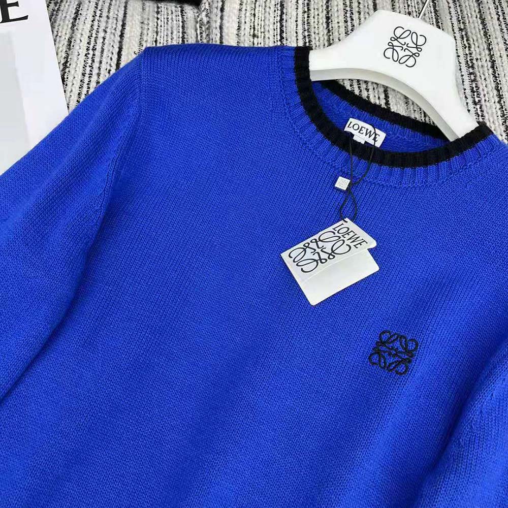 Loewe Women Sweater in Wool-Blue - image 8