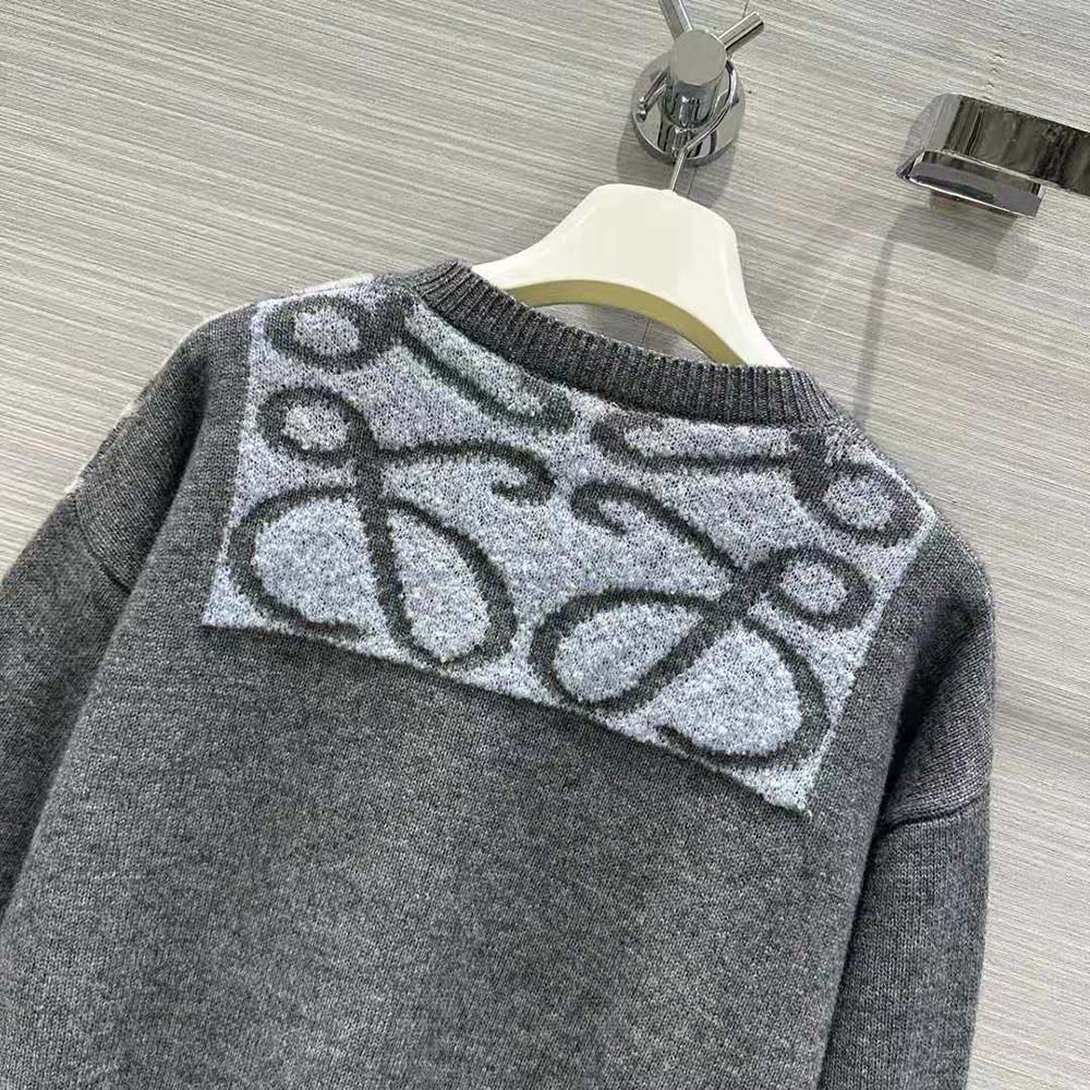 Loewe Men Sweater in Wool-Gray - image 6