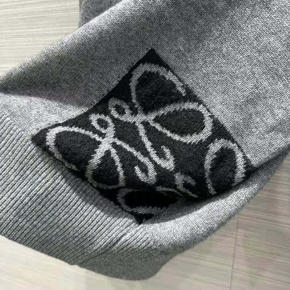 Loewe Men Sweater in Wool-Gray - image 9