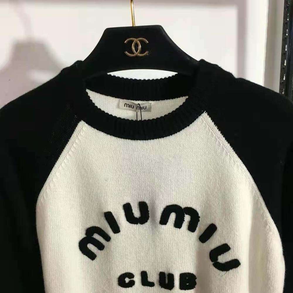 Miu Miu Women Cashmere Crew-neck Sweater - image 4