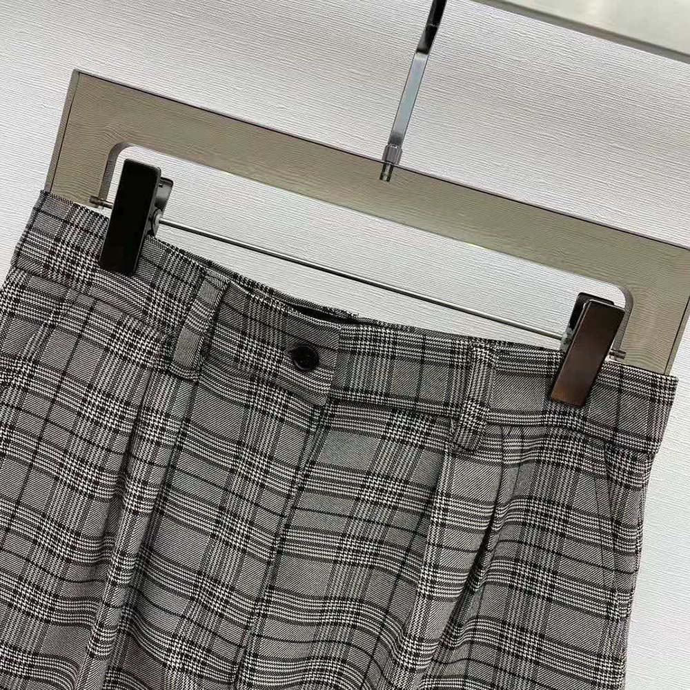 Miu Miu Women Prince of Wales Check Miniskirt - image 4