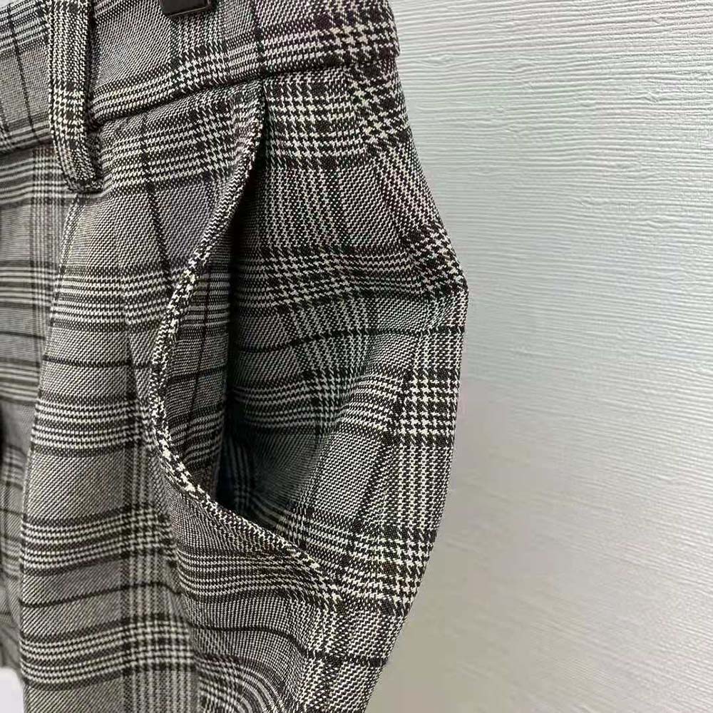 Miu Miu Women Prince of Wales Check Miniskirt - image 7