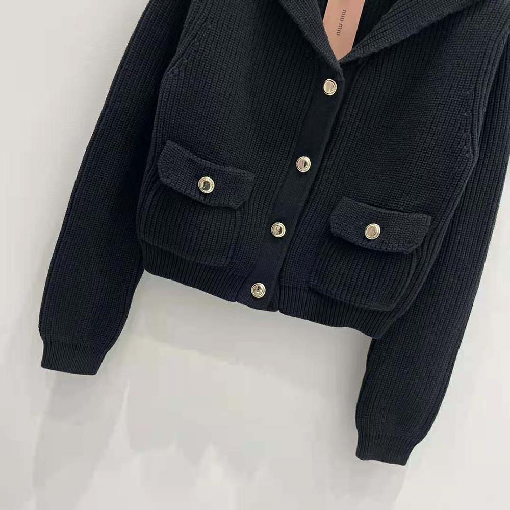 Miu Miu Women Wool Knit Cardigan - image 6