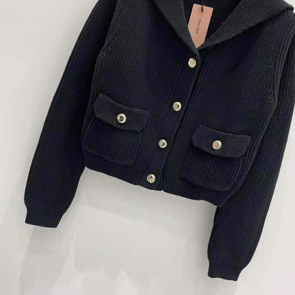 Miu Miu Women Wool Knit Cardigan - image 5