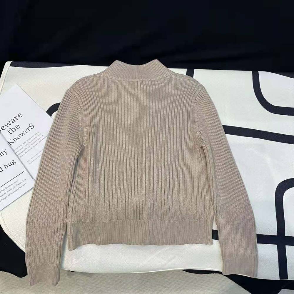 Miu Miu Women Wool Knit Cardigan with Knit Logo Patch - image 4