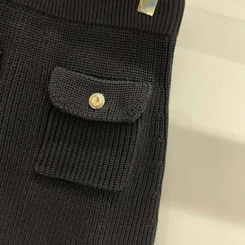 Miu Miu Women Wool Miniskirt with Knit Logo Patch - image 7