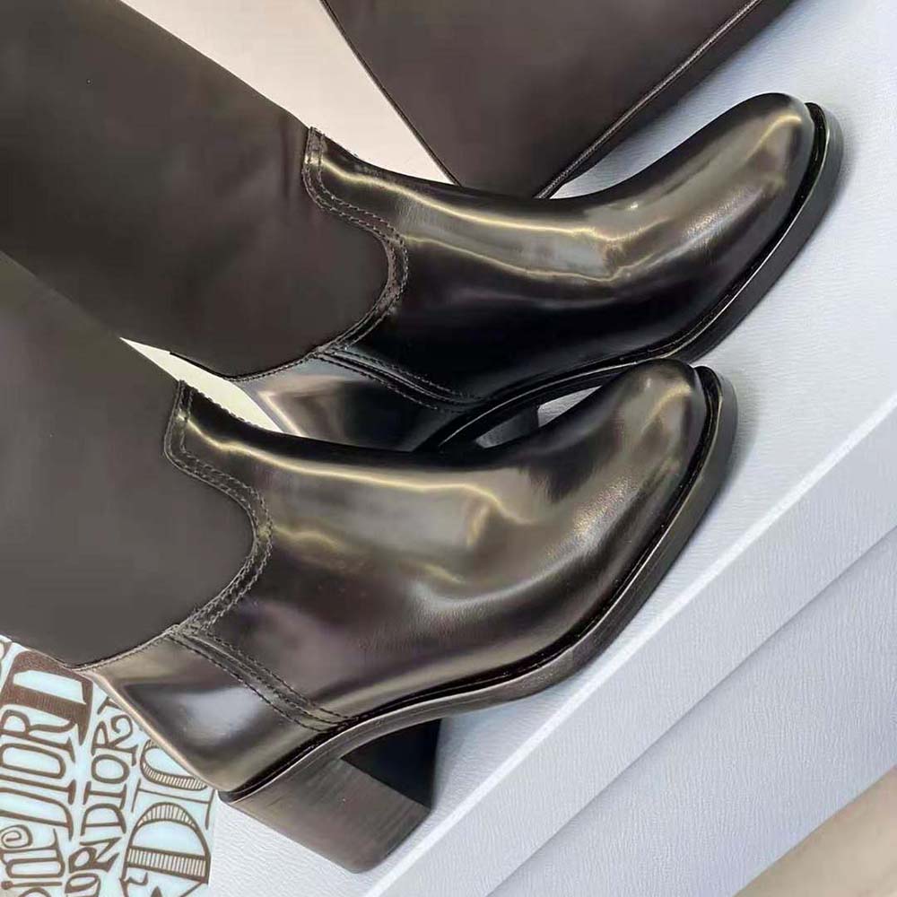 Prada Women Brushed Leather and Nylon Boots-Black - image 7