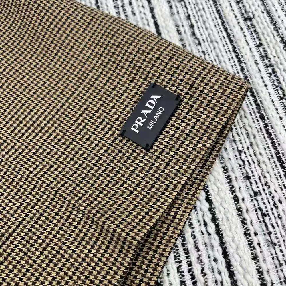 Prada Women Houndstooth Check Shorts - image 8