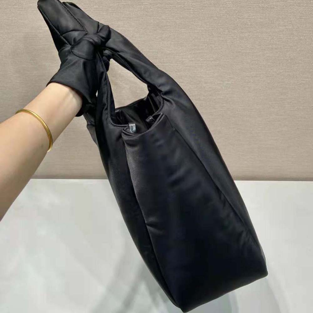 Prada Women Large Padded Re-Nylon Tote Bag-Black - image 6