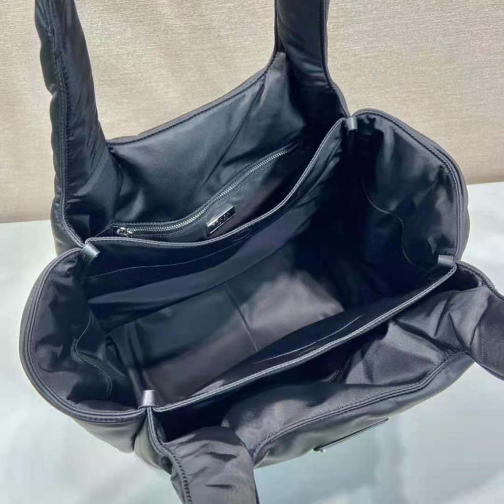 Prada Women Large Padded Re-Nylon Tote Bag-Black - image 7