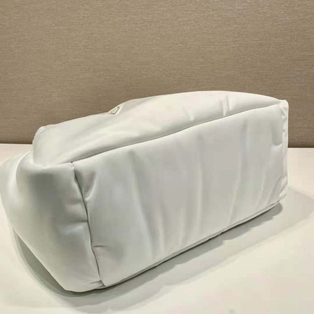 Prada Women Large Padded Re-Nylon Tote Bag-White - image 7