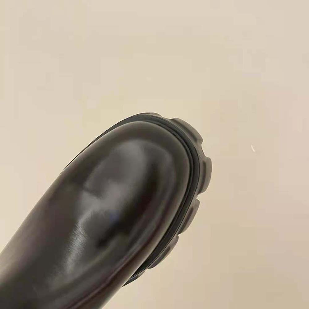 Prada Women Monolith Brushed Leather Booties-Black - image 8