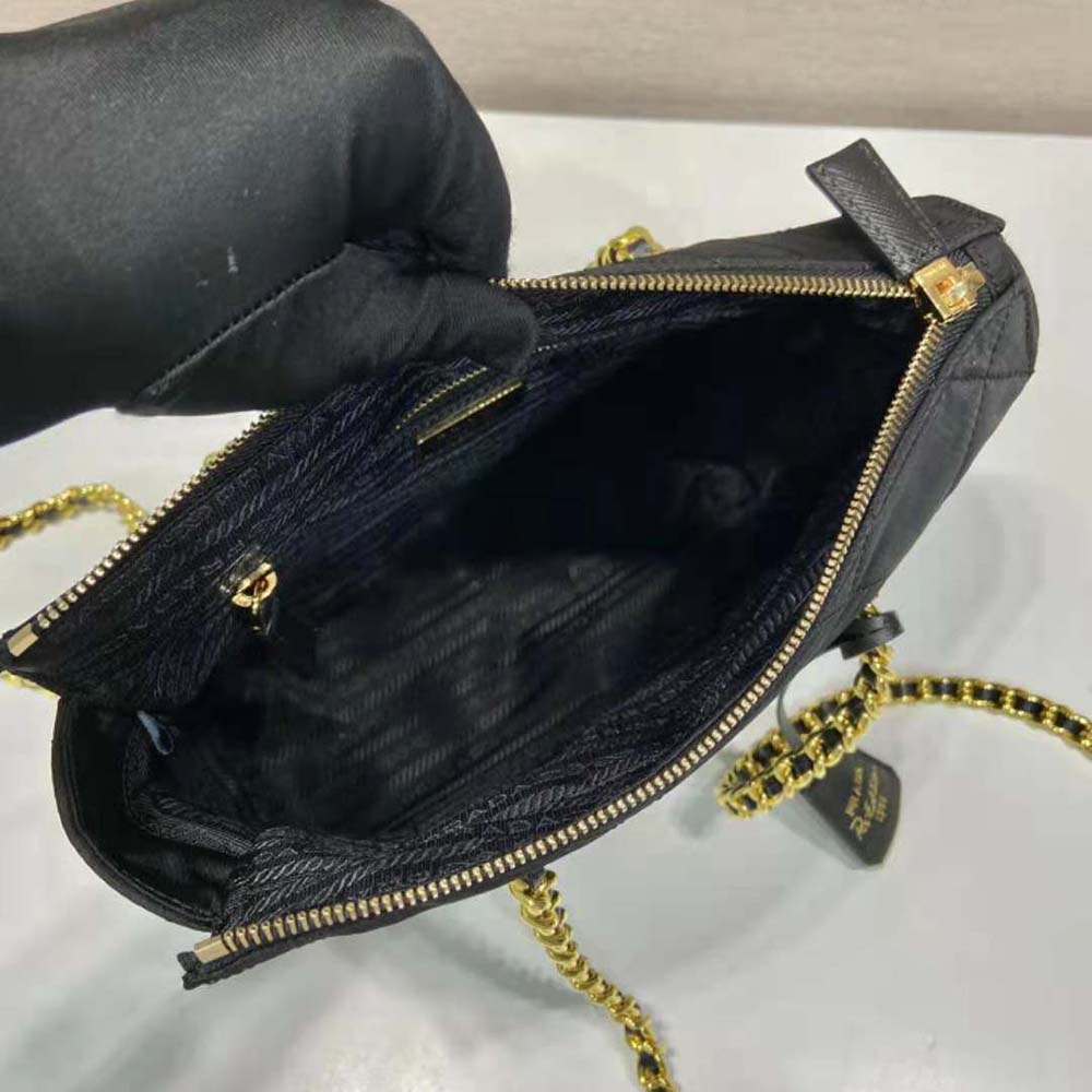 Prada Women Re-Edition 1995 Chaîne Re-Nylon Tote Bag-Black - image 8