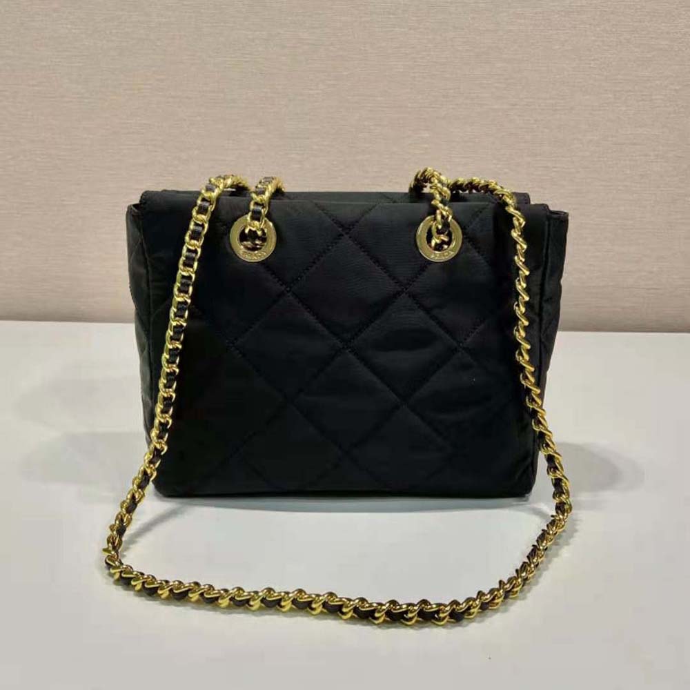 Prada Women Re-Edition 1995 Chaîne Re-Nylon Tote Bag-Black - image 4