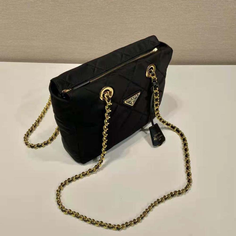 Prada Women Re-Edition 1995 Chaîne Re-Nylon Tote Bag-Black - image 5