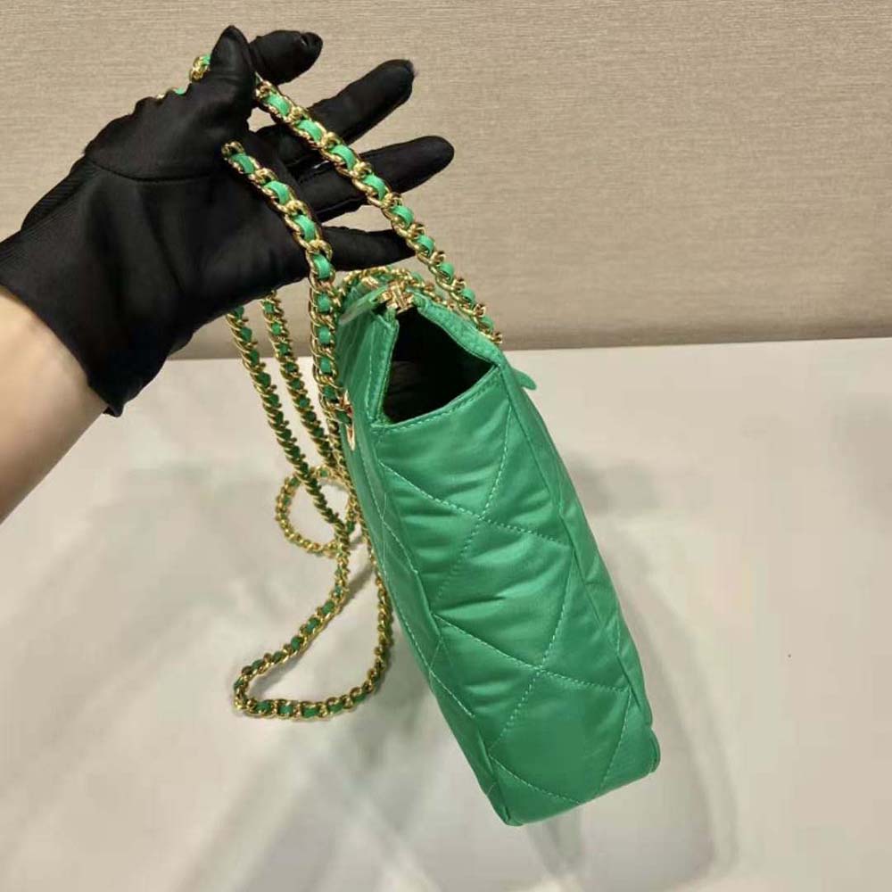 Prada Women Re-Edition 1995 Chaîne Re-Nylon Tote Bag-Green - image 6