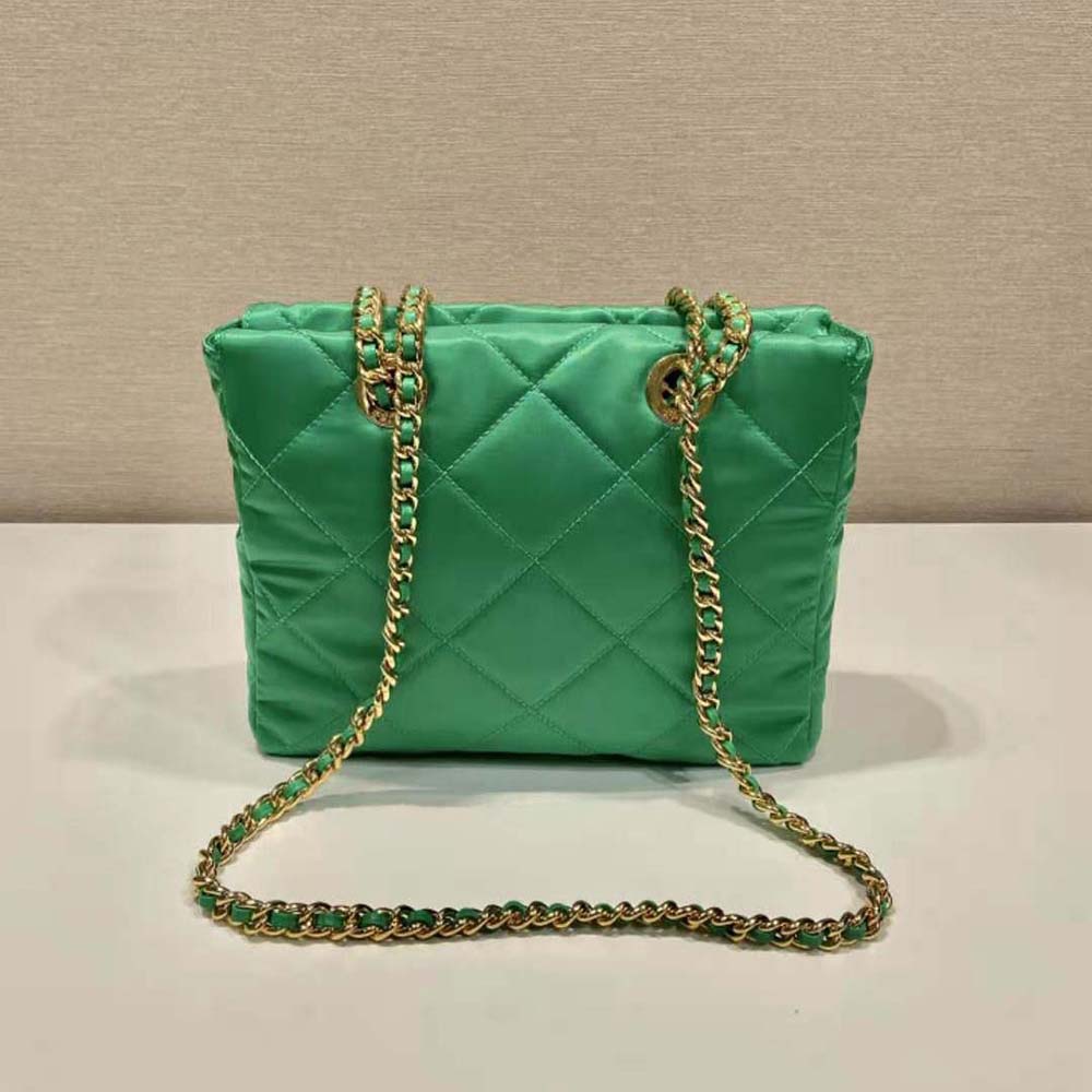 Prada Women Re-Edition 1995 Chaîne Re-Nylon Tote Bag-Green - image 4