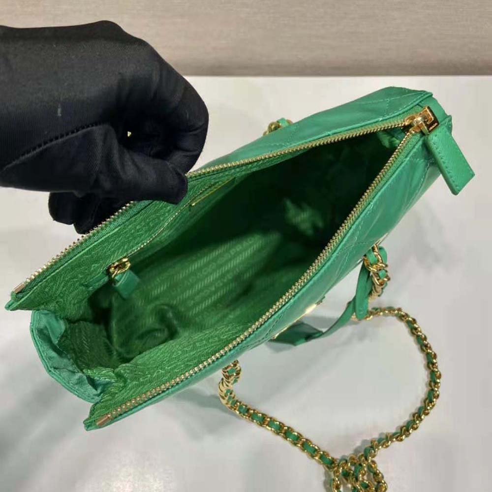 Prada Women Re-Edition 1995 Chaîne Re-Nylon Tote Bag-Green - image 9