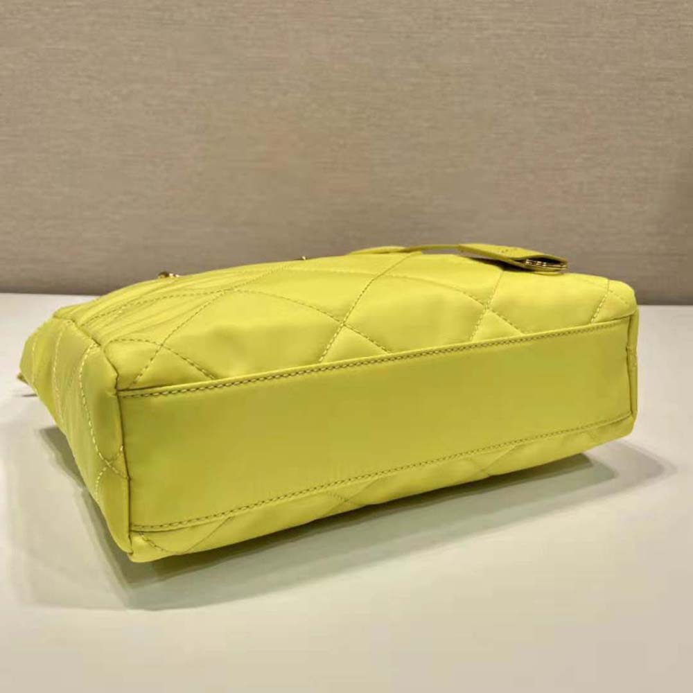 Prada Women Re-Edition 1995 Chaîne Re-Nylon Tote Bag-Lime - image 7