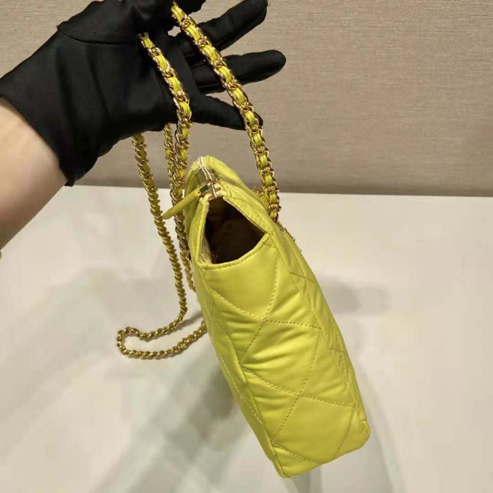 Prada Women Re-Edition 1995 Chaîne Re-Nylon Tote Bag-Lime - image 6