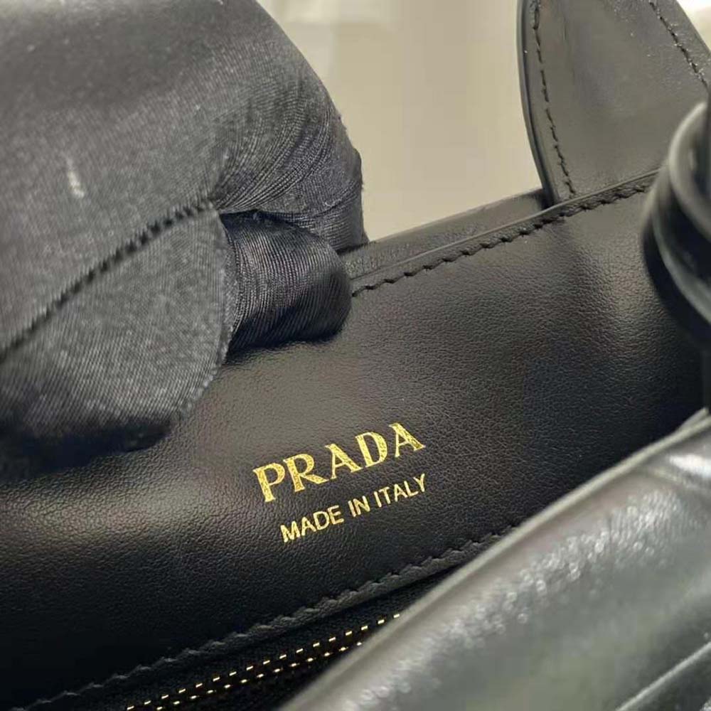 Prada Women Small Leather Prada Symbole Bag with Topstitching - image 10