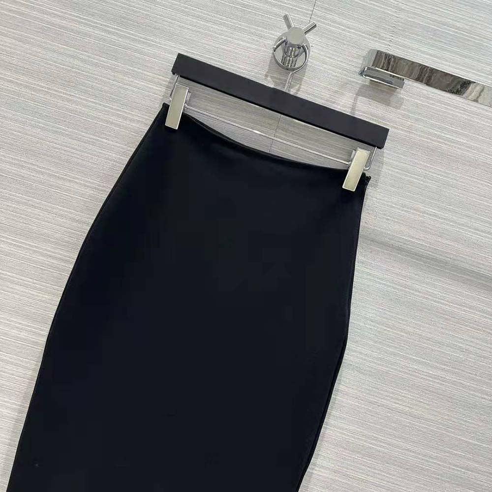 Prada Women Stretch Natté Midi-Skirt - image 4