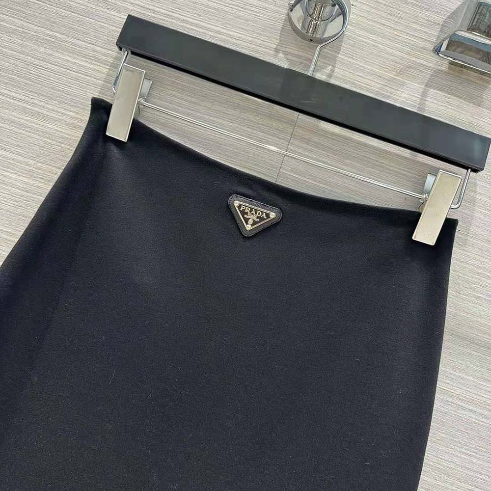 Prada Women Stretch Natté Midi-Skirt - image 6