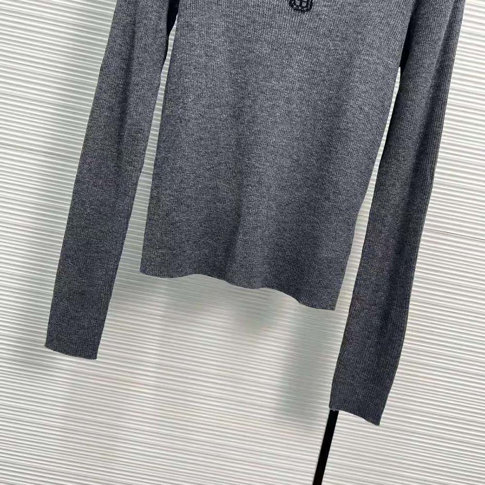 Prada Women Superfine Wool Turtleneck Sweater-Black - image 7