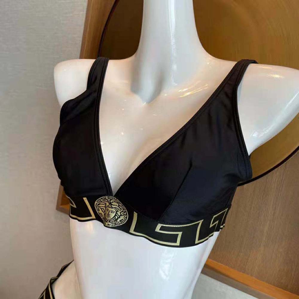 Versace Women Greca Border Triangle Bralette - image 4